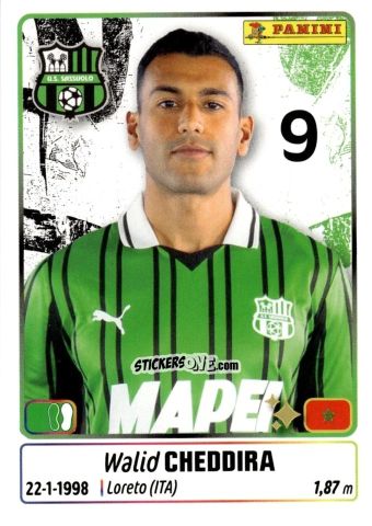 Cromo Walid Cheddira - Calciatori 2025-2026 n. 437 - Panini