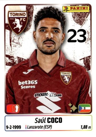 Cromo Saul Coco - Calciatori 2025-2026 n. 448 - Panini