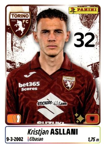 Figurina Kristjan Asllani - Calciatori 2025-2026 n. 450 - Panini