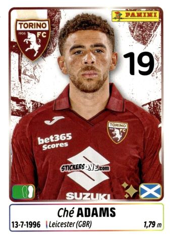 Figurina Ché Adams - Calciatori 2025-2026 n. 456 - Panini