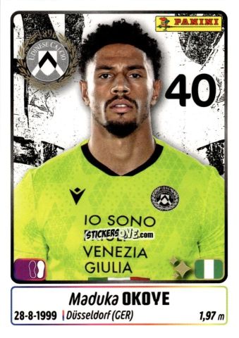 Cromo Maduka Okoye - Calciatori 2025-2026 n. 464 - Panini