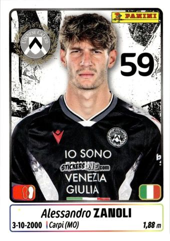 Figurina Alessandro Zanoli - Calciatori 2025-2026 n. 470 - Panini