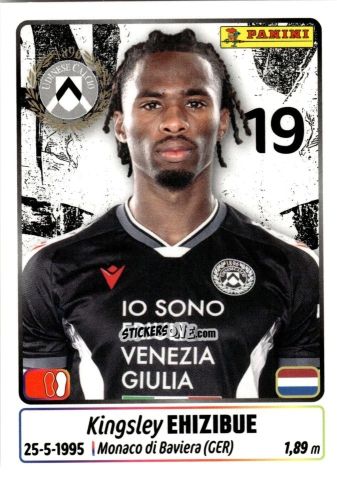 Sticker Kingsley Ehizibue - Calciatori 2025-2026 n. 471 - Panini