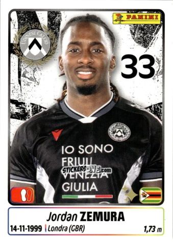 Figurina Jordan Zemura - Calciatori 2025-2026 n. 472 - Panini