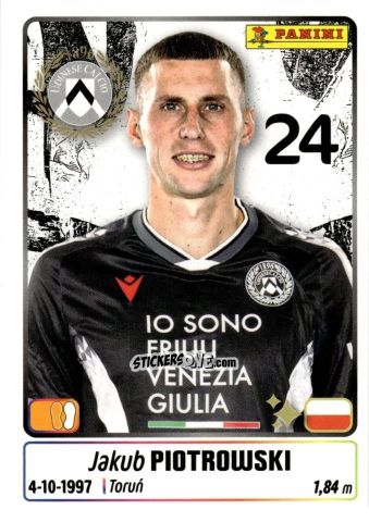 Cromo Jakub Piotrowski - Calciatori 2025-2026 n. 475 - Panini