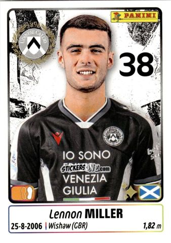 Cromo Lennon Miller - Calciatori 2025-2026 n. 476 - Panini