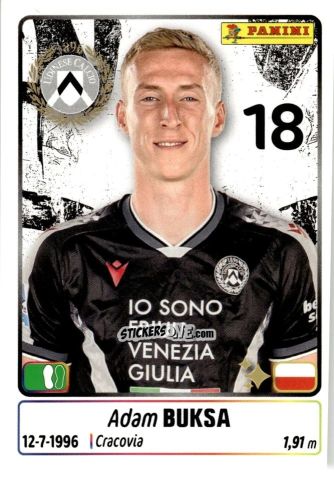 Figurina Adam Buksa - Calciatori 2025-2026 n. 480 - Panini