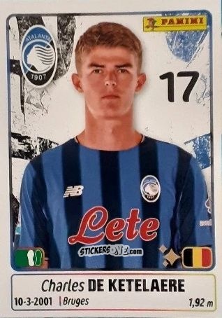 Cromo Charles de Ketelaere - Calciatori 2025-2026 n. 59 - Panini