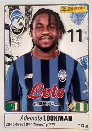 Figurina Ademola Lookman - Calciatori 2025-2026 n. 60 - Panini