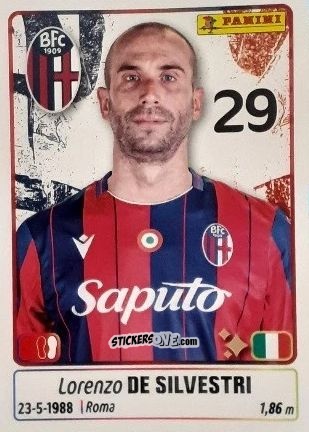 Figurina Lorenzo De Silvestri - Calciatori 2025-2026 n. 73 - Panini