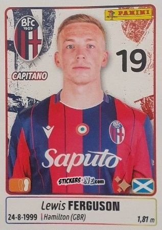 Figurina Lewis Ferguson - Calciatori 2025-2026 n. 77 - Panini