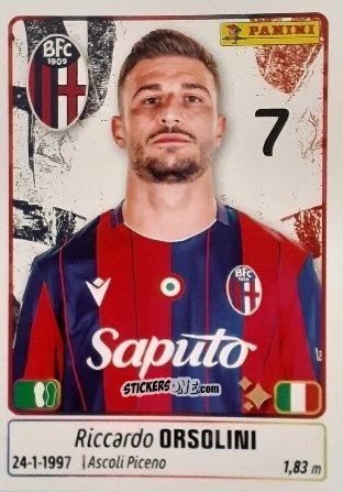 Cromo Riccardo Orsolini - Calciatori 2025-2026 n. 82 - Panini