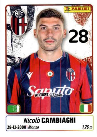 Sticker Nicolo' Cambiaghi - Calciatori 2025-2026 n. 83 - Panini