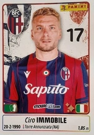 Cromo Ciro Immobile - Calciatori 2025-2026 n. 86 - Panini