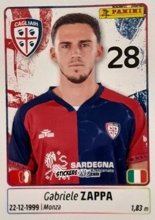 Cromo Gabriele Zappa - Calciatori 2025-2026 n. 93 - Panini