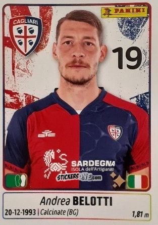 Sticker Andrea Belotti - Calciatori 2025-2026 n. 108 - Panini