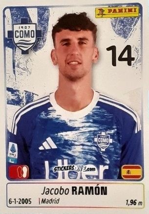 Figurina Jacobo Ramon - Calciatori 2025-2026 n. 116 - Panini