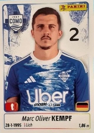 Figurina Marc Oliver Kempf - Calciatori 2025-2026 n. 117 - Panini
