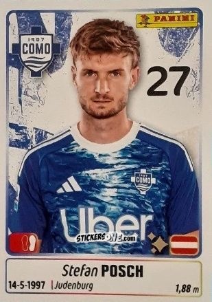 Figurina Stefan Posch - Calciatori 2025-2026 n. 119 - Panini