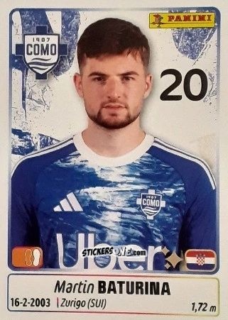 Figurina Martin Baturina - Calciatori 2025-2026 n. 121 - Panini