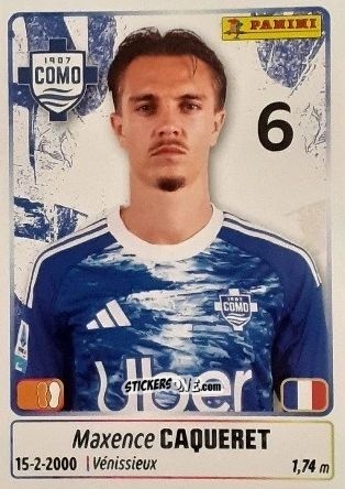 Figurina Maxence Caqueret - Calciatori 2025-2026 n. 122 - Panini