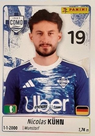 Cromo Nicolas Kuhn - Calciatori 2025-2026 n. 126 - Panini