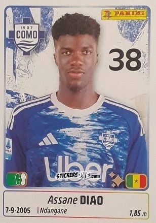 Figurina Assane Diao - Calciatori 2025-2026 n. 127 - Panini