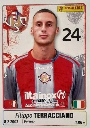 Sticker Filippo Terracciano - Calciatori 2025-2026 n. 135 - Panini