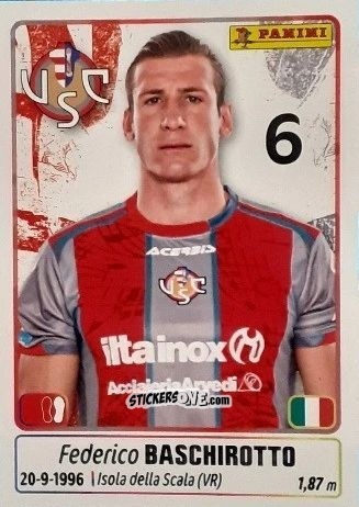 Cromo Federico Baschirotto - Calciatori 2025-2026 n. 136 - Panini