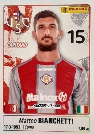 Cromo Matteo Bianchetti - Calciatori 2025-2026 n. 139 - Panini