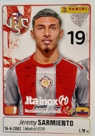 Cromo Jeremy Sarmiento - Calciatori 2025-2026 n. 143 - Panini