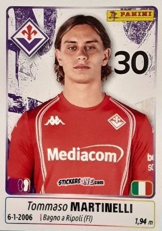 Figurina Tommaso Martinelli - Calciatori 2025-2026 n. 156 - Panini