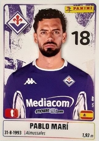 Cromo Pablo Mari' - Calciatori 2025-2026 n. 158 - Panini