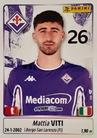 Sticker Mattia Viti - Calciatori 2025-2026 n. 164 - Panini