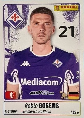 Figurina Robin Gosens - Calciatori 2025-2026 n. 165 - Panini