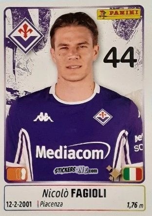 Cromo Nicolo' Fagioli - Calciatori 2025-2026 n. 170 - Panini