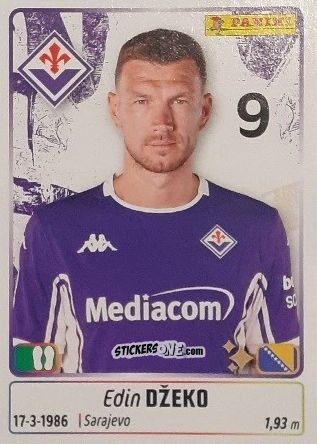 Sticker Edin Dzeko - Calciatori 2025-2026 n. 171 - Panini