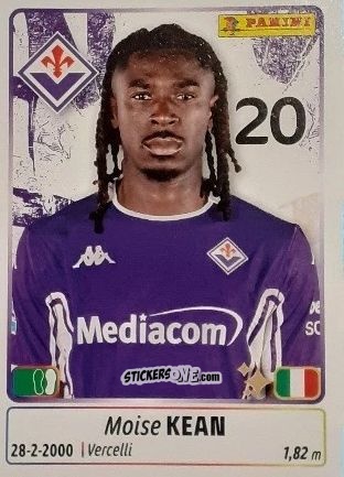 Cromo Moise Kean - Calciatori 2025-2026 n. 172 - Panini
