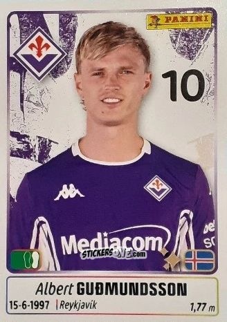 Figurina Albert Gudmundsson - Calciatori 2025-2026 n. 174 - Panini