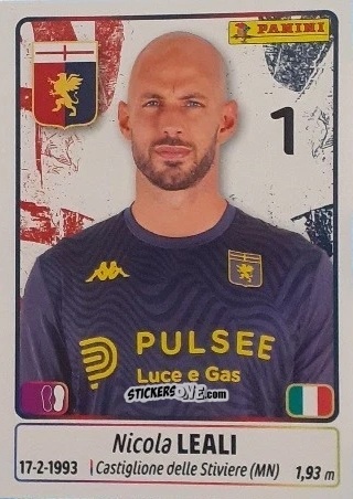 Figurina Nicola Leali - Calciatori 2025-2026 n. 177 - Panini