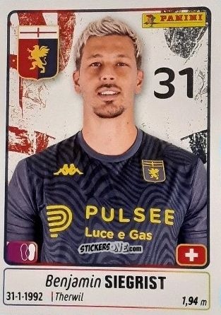 Cromo Benjamin Siegrist - Calciatori 2025-2026 n. 178 - Panini