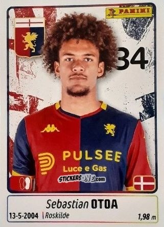 Cromo Sebastian Otoa - Calciatori 2025-2026 n. 185 - Panini