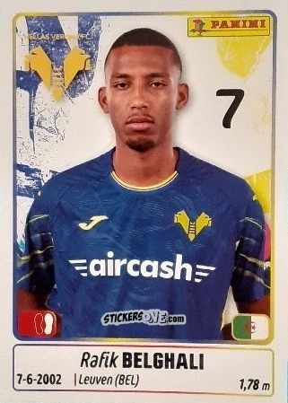 Figurina Rafik Belghali - Calciatori 2025-2026 n. 205 - Panini