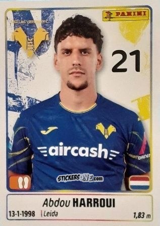 Cromo Abdou Harroui - Calciatori 2025-2026 n. 211 - Panini