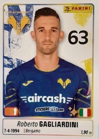Figurina Roberto Gagliardini - Calciatori 2025-2026 n. 212 - Panini