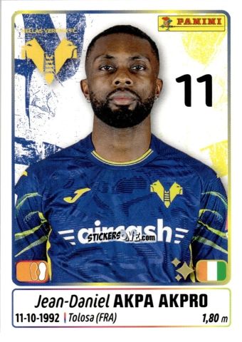 Cromo Akpa Akpro - Calciatori 2025-2026 n. 214 - Panini