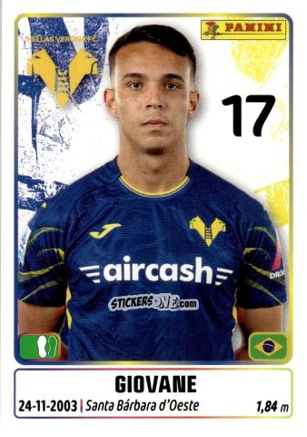 Figurina Giovane - Calciatori 2025-2026 n. 218 - Panini