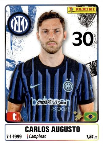 Cromo Carlos Augusto - Calciatori 2025-2026 n. 229 - Panini