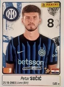 Sticker Petar Sucic - Calciatori 2025-2026 n. 232 - Panini