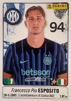 Cromo Francesco Pio Esposito - Calciatori 2025-2026 n. 237 - Panini
